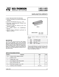 Datasheet L601-L603 manufacturer STMicroelectronics
