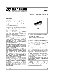 Datasheet L6287 manufacturer STMicroelectronics