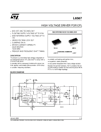 Datasheet L6567 manufacturer STMicroelectronics