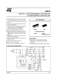 Datasheet L6610DTR manufacturer STMicroelectronics