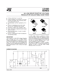 Datasheet LD1085 manufacturer STMicroelectronics