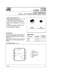 Datasheet LF353 manufacturer STMicroelectronics