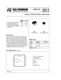 Datasheet LM101AN manufacturer STMicroelectronics