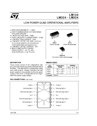 Datasheet LM124D manufacturer STMicroelectronics