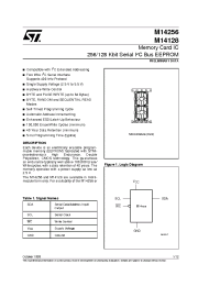 Datasheet M14C256 manufacturer STMicroelectronics