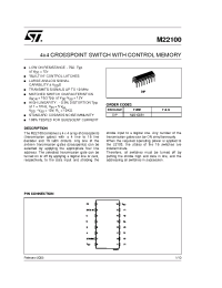 Datasheet M22100B1 manufacturer STMicroelectronics