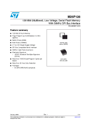 Datasheet M25P128 manufacturer STMicroelectronics