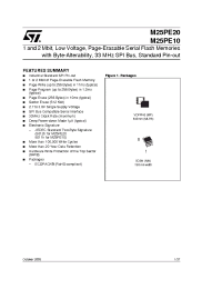 Datasheet M25PE10-VMP6TP manufacturer STMicroelectronics