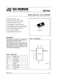 Datasheet M2764A-2F1 manufacturer STMicroelectronics