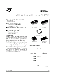 Datasheet M27C2001-10F6X manufacturer STMicroelectronics