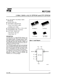 Datasheet M27C202-100B3TR manufacturer STMicroelectronics