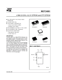 Datasheet M27C4001-10 manufacturer STMicroelectronics