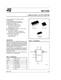 Datasheet M27C405 manufacturer STMicroelectronics