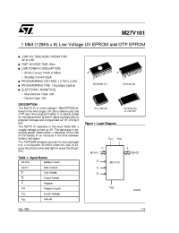 Datasheet M27V101-100F6TR manufacturer STMicroelectronics