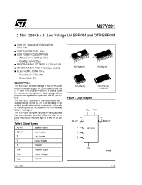 Datasheet M27V201-100B1TR manufacturer STMicroelectronics