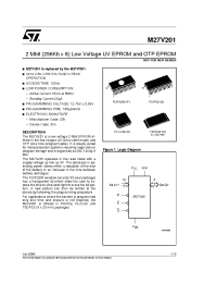 Datasheet M27V201-250-6 manufacturer STMicroelectronics