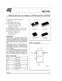 Datasheet M27V401-120K6TR manufacturer STMicroelectronics