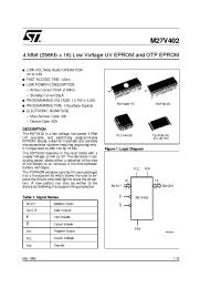 Datasheet M27V402-120F6TR manufacturer STMicroelectronics
