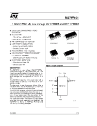Datasheet M27W101-120F6TR manufacturer STMicroelectronics