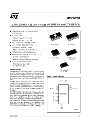 Datasheet M27W201-120F6TR manufacturer STMicroelectronics