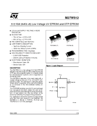 Datasheet M27W512 manufacturer STMicroelectronics
