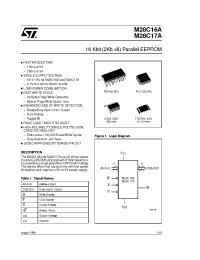 Datasheet M28C17-25WKA6 manufacturer STMicroelectronics