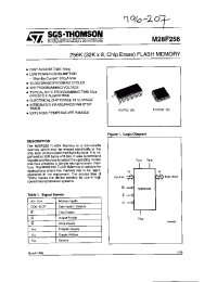 Datasheet M28F256-10XC3TR manufacturer STMicroelectronics