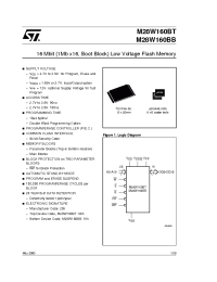 Datasheet M28W160B-GBT manufacturer STMicroelectronics
