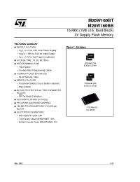 Datasheet M28W160BT85GB1T manufacturer STMicroelectronics