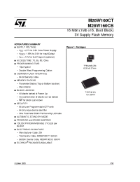 Datasheet M28W160CT100ZB1S manufacturer STMicroelectronics