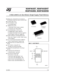 Datasheet M29F002BB45N3 manufacturer STMicroelectronics