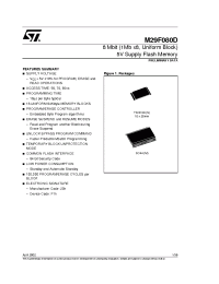 Datasheet M29F080D manufacturer STMicroelectronics