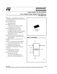 Datasheet M29W002BT manufacturer STMicroelectronics