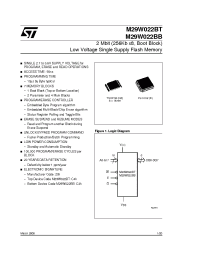 Datasheet M29W022BT55NZ1T manufacturer STMicroelectronics