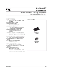 Datasheet M29W160EB70N6 manufacturer STMicroelectronics