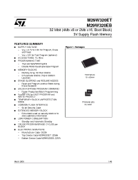 Datasheet M29W320ET70ZE1E manufacturer STMicroelectronics