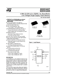 Datasheet M29W400B-120N1R manufacturer STMicroelectronics