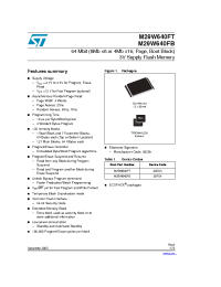 Datasheet M29W640FB manufacturer STMicroelectronics