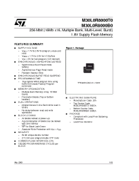 Datasheet M30L0R8000B0ZAQE manufacturer STMicroelectronics
