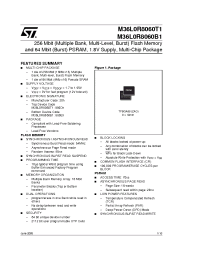Datasheet M36L0R8060B1 manufacturer STMicroelectronics