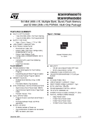 Datasheet M36W0R6050T manufacturer STMicroelectronics