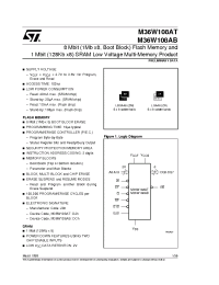 Datasheet M36W108AB100ZN1T manufacturer STMicroelectronics