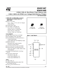 Datasheet M36W108B120ZM1T manufacturer STMicroelectronics