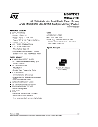 Datasheet M36W432 manufacturer STMicroelectronics
