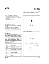 Datasheet M41T00 manufacturer STMicroelectronics