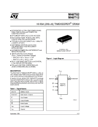 Datasheet M48T02 manufacturer STMicroelectronics