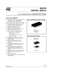 Datasheet M48T08-100MH1F manufacturer STMicroelectronics