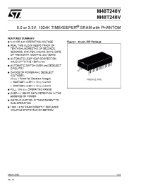 Datasheet M48T248Y-70PM1 manufacturer STMicroelectronics