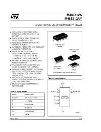 Datasheet M48Z512A-70CS1 manufacturer STMicroelectronics