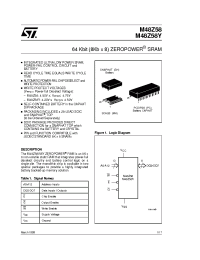Datasheet M48Z58Y-70MH1 manufacturer STMicroelectronics